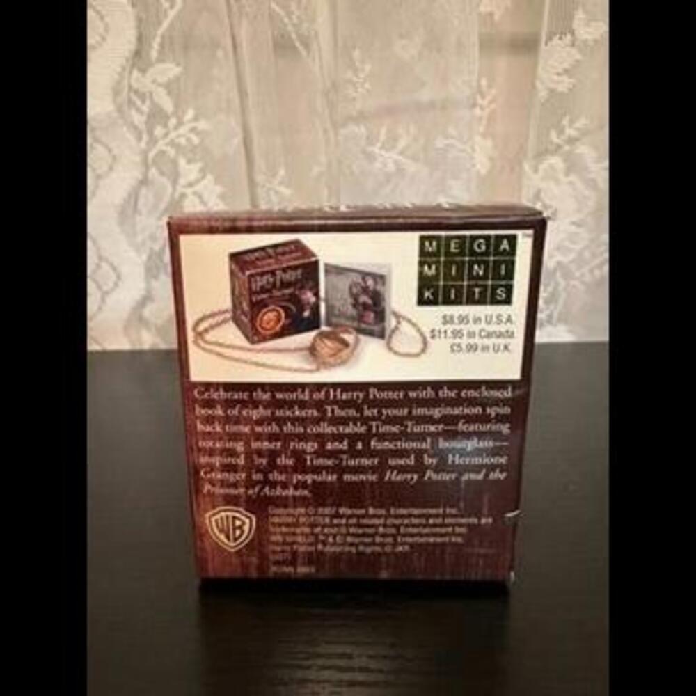 Wizard-Themed Rotating Timepiece Necklace Kit with Sticker Book - Picture 2 of 2